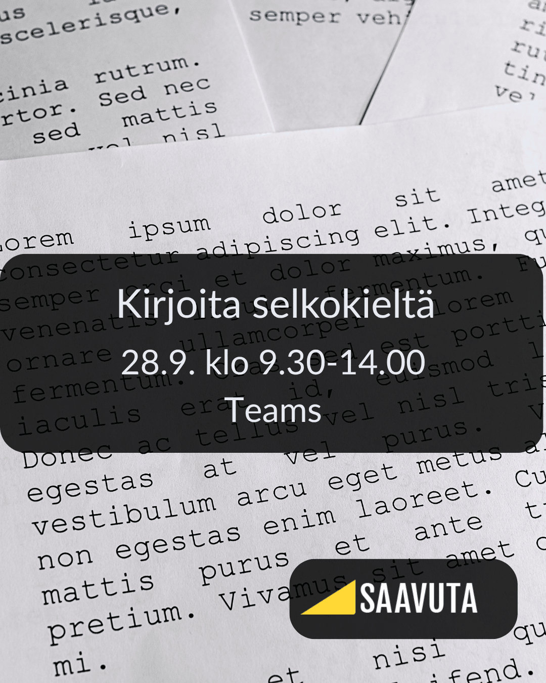 latinalaista tekstiä paperilla